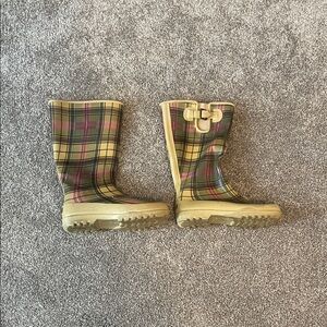 Sperry Multicolor Plaid Rain Boots